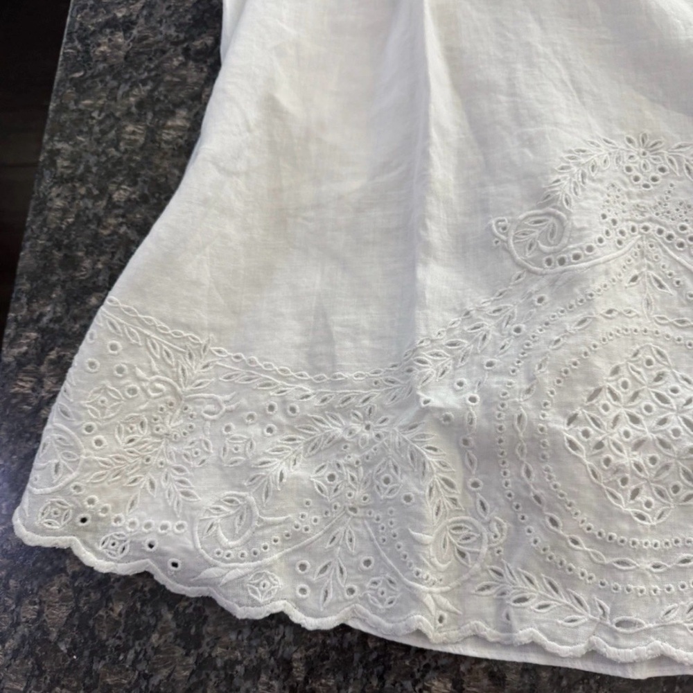 $1650 Bode Belvoir Dress. White. NWT 100% Linen. Pick Size gown. NWT - Picture 7 of 10